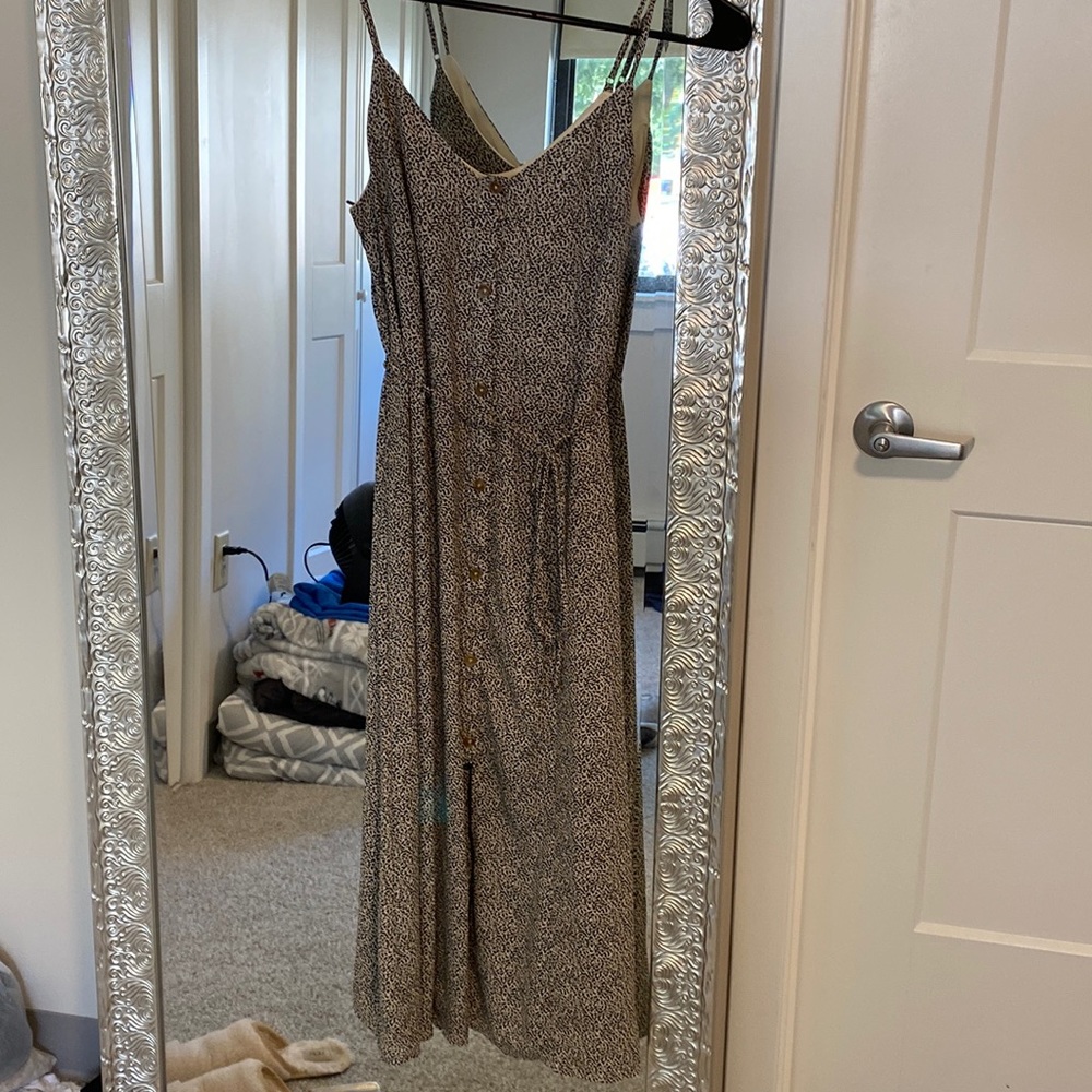 Printed midi dress, lightweight